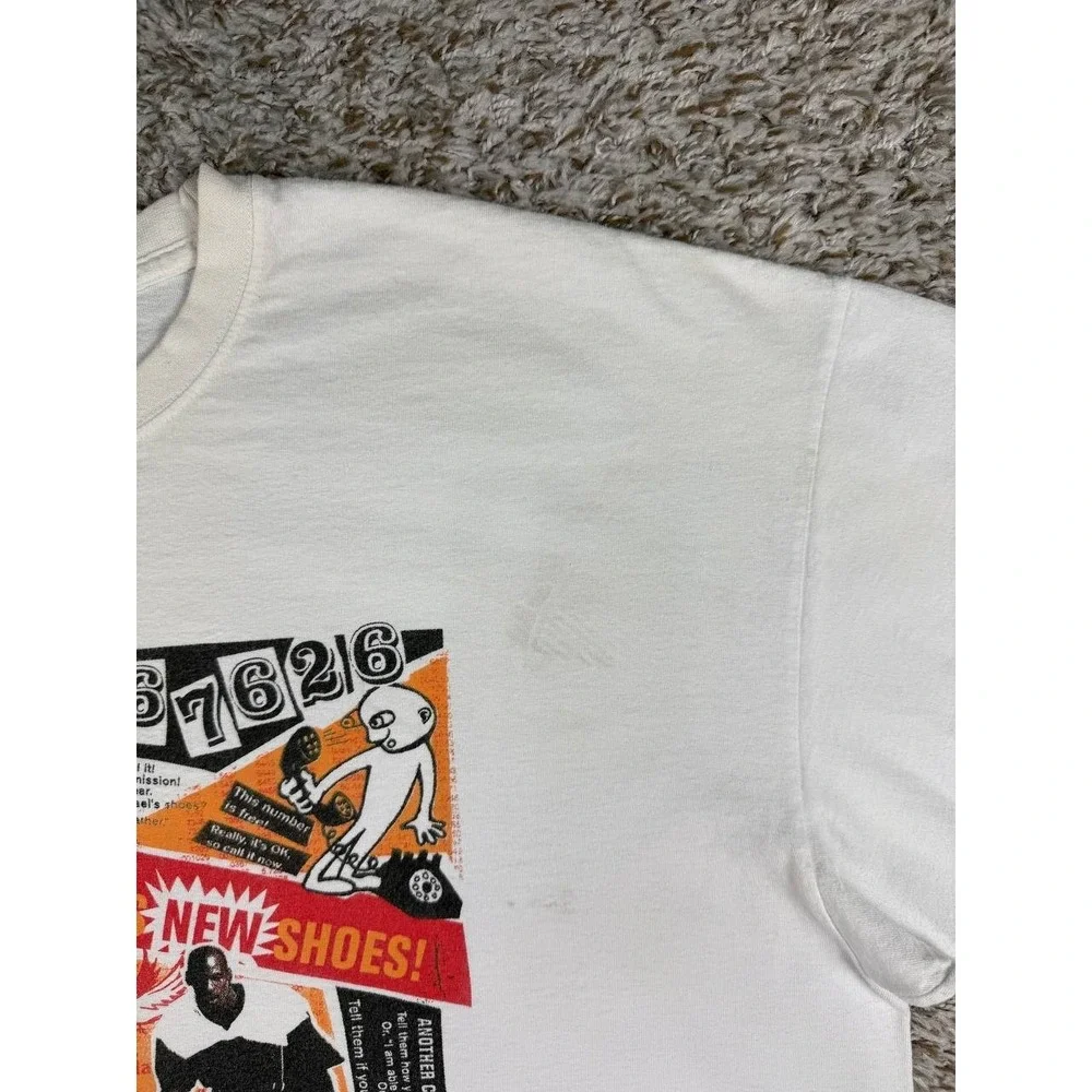 Nike Air Jordan 11 Low IE White Argon Blue 2007 Advertising T-Shirt XXL